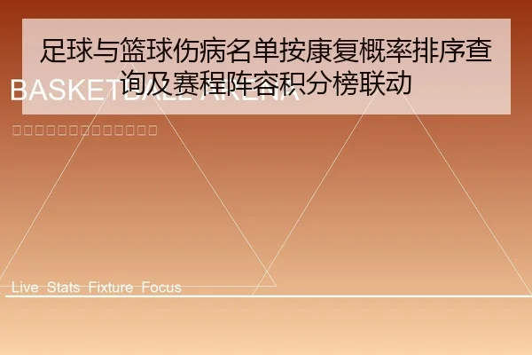 足球与篮球伤病名单按康复概率排序查询及赛程阵容积分榜联动